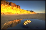 Cliffs of Torrey Pines at sunset